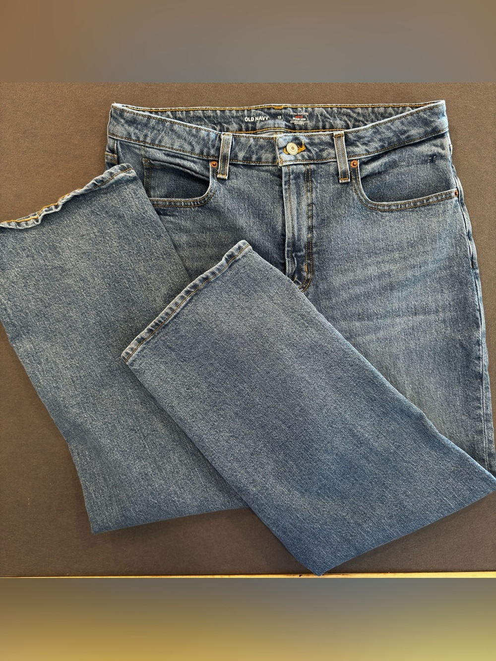 Old Navy Extra High Rise Curvy Wide Leg Jeans